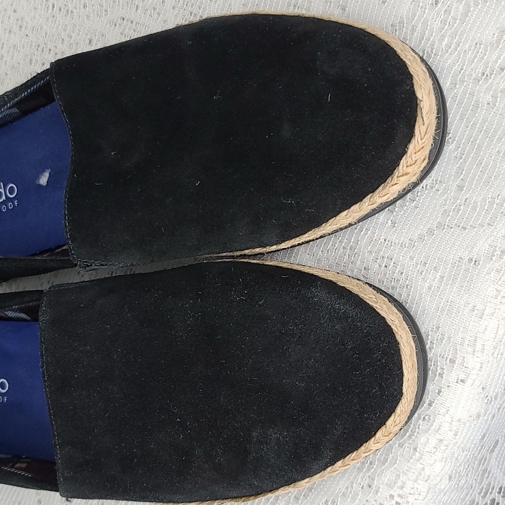 Blondo leather black waterproof low top slip on boat shoes size 9.5 - Picture 3 of 7